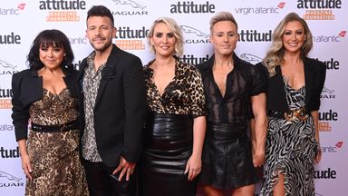 Lisa Scott Lee, Lee Latchford Evans, Claire Richards, Ian H Watkins and Faye Tozer of Steps attending the Virgin Atlantic Attitude Awards